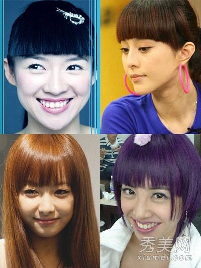 杨幂、宋茜和艾达明星们有着非常不同的发型，美丽和丑陋