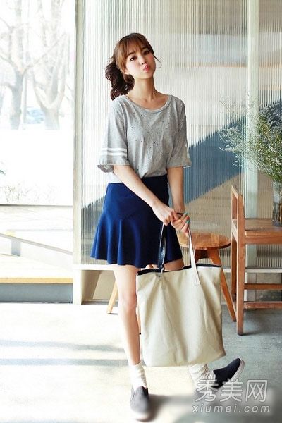 四月混款休闲甜美风t恤裙子舒适度依然很高