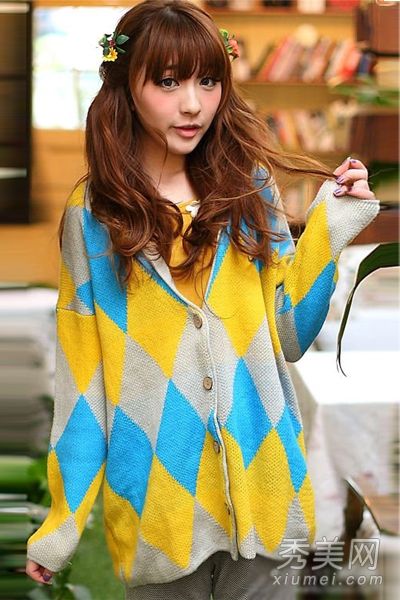 早春甜美的针织开衫告别肉类