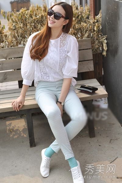 大麻豆展示春天的肌肤