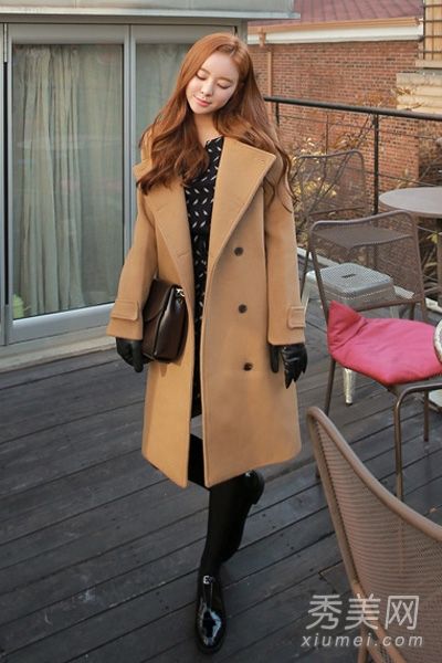 驼色夹克优雅经典百搭保暖