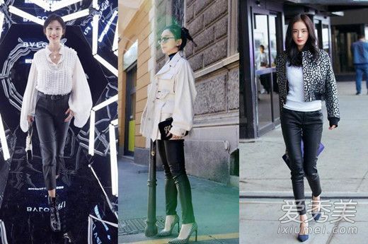 为什么杨蜜穿的皮裤不能低一点？