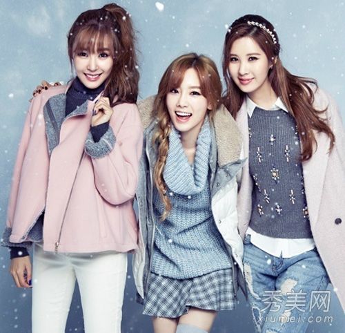 糖果色的冬衣教你在十几岁的时候如何搭配。