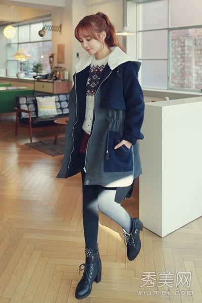 新款韩版棉袄既时尚又保暖。