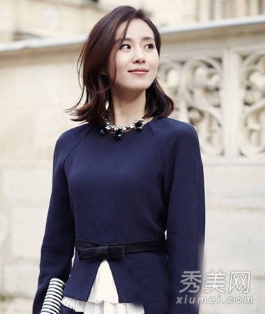 学习刘师师简单的齐肩长发，成为一个知性气质的女神。