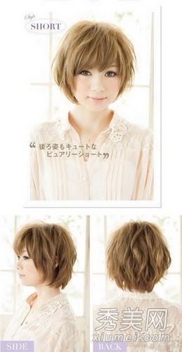 日本沙龙流行夏季甜美短发图片指南