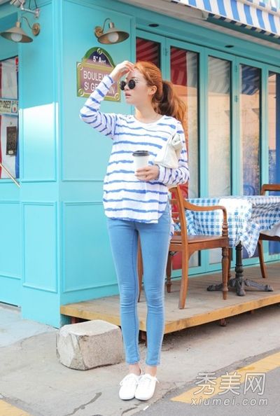 小清新搭配技巧打造春夏赏心悦目的韩妃儿