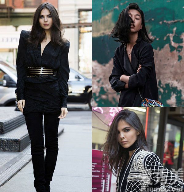 秋冬季,有才换发型是齐肩长发最流行的款式。