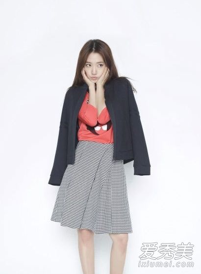 朴信惠2015春装写真学会和她搭配