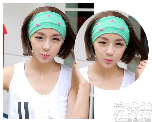 女孩的简单和好看的鲍勃发型短发控制必须看到