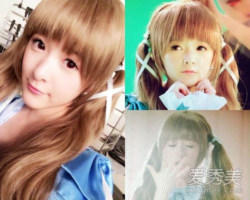 徐娇的齐刘海改成了5岁