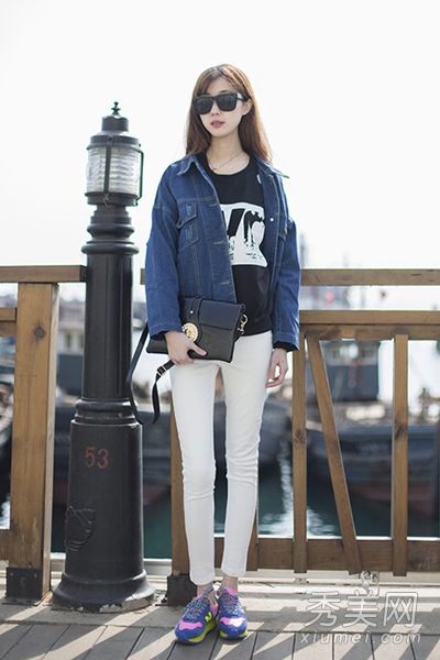 开衫t恤连裤袜韩版经典搭配造型