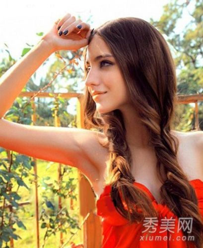 夏季小清新头发6个辫子头发图案