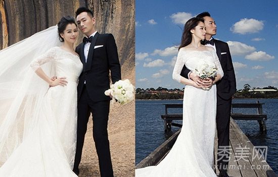 比黛丝乌兰婚纱照展现简约新娘的发型,展现梦幻气质