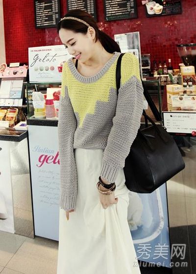 长裙针织衬衫，脱脂以拯救胖女孩