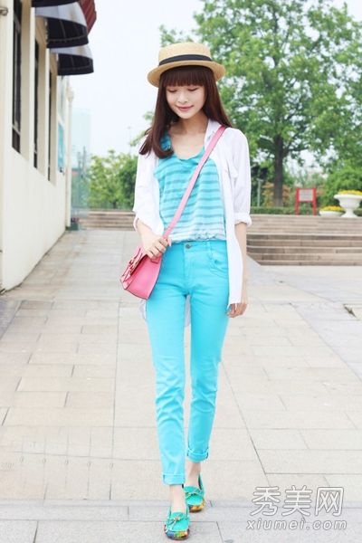 初夏开衫+背心+裤子