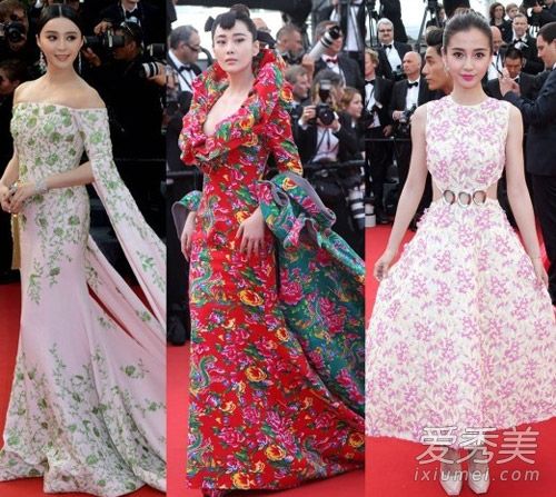 2015年戛纳开幕的红地毯:张馨的秀发