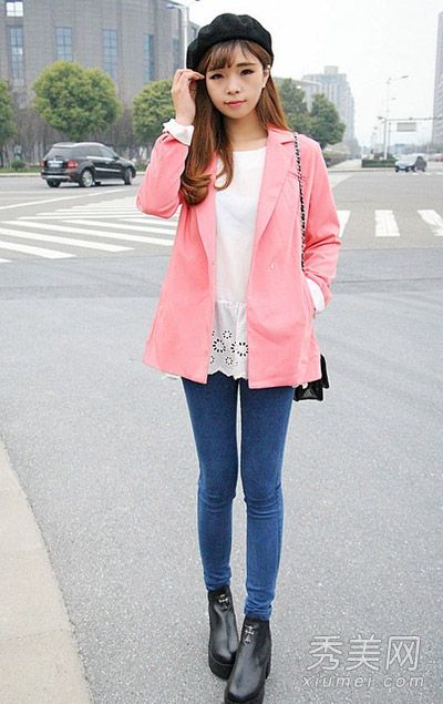 春季外套+牛仔裤既实用又时尚