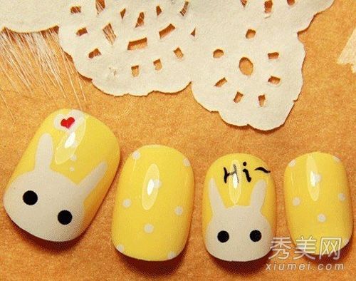 超可爱的日本美甲艺术让你的指尖充满童趣。