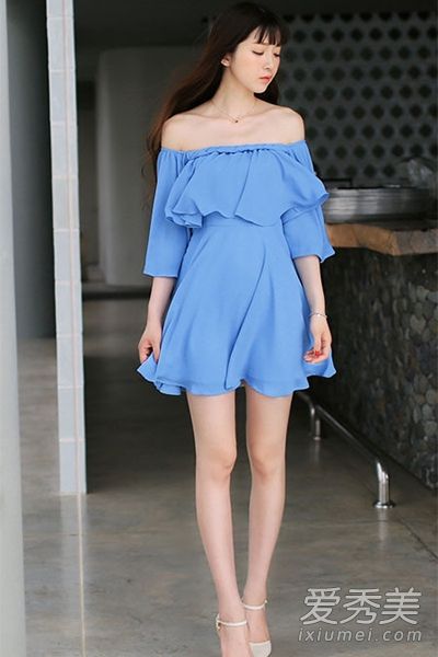 炫耀你的锁骨!八件一字领连衣裙将在夏季购买