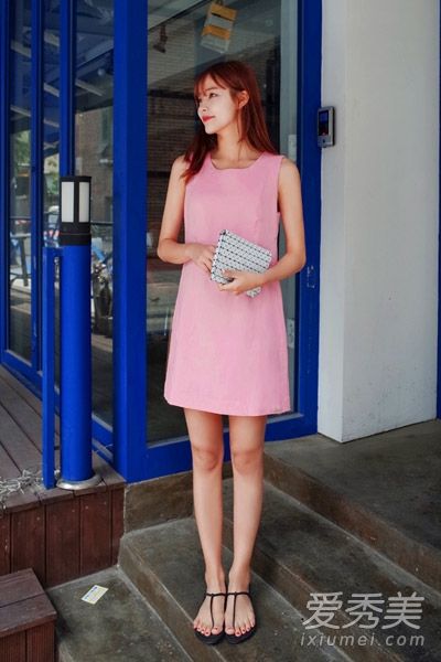 2015年夏季连衣裙杏仁饼颜色超甜