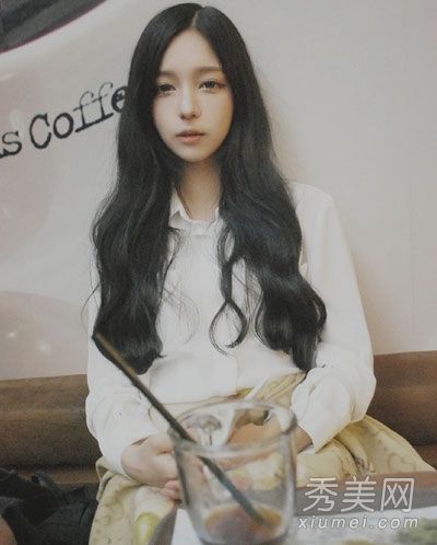 梦公主大波浪卷发落在高富帅