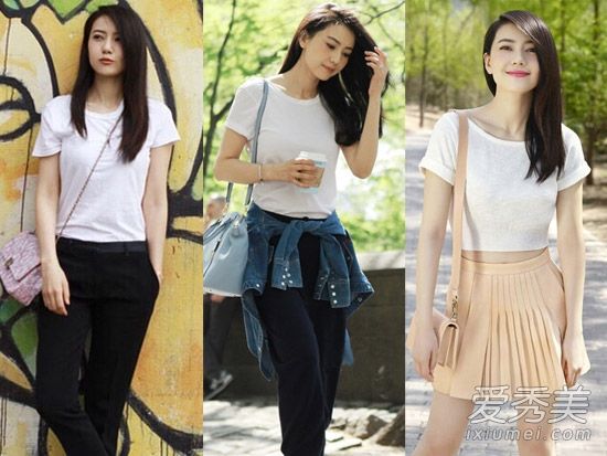 没有钱去买新衣服,白色t恤,穿多件外套是非常实际的。