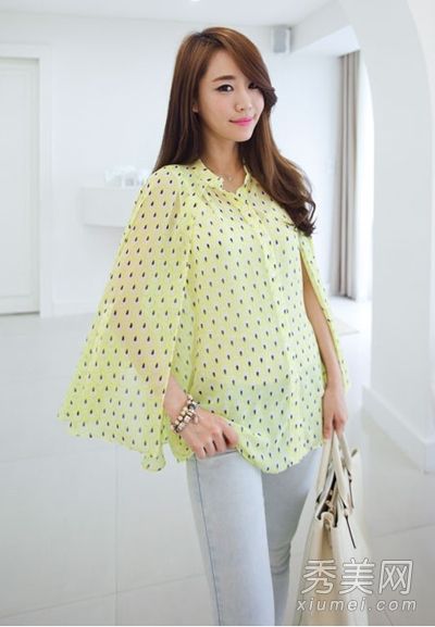 8件韩版雪纺衬衫配裤子