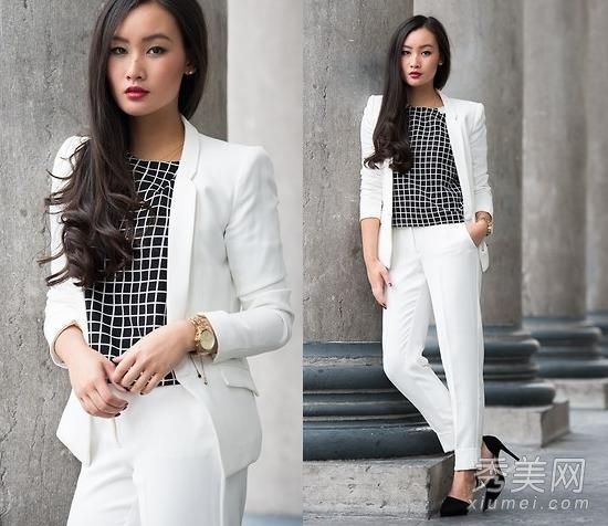 春季西装彰显独特的职场个性