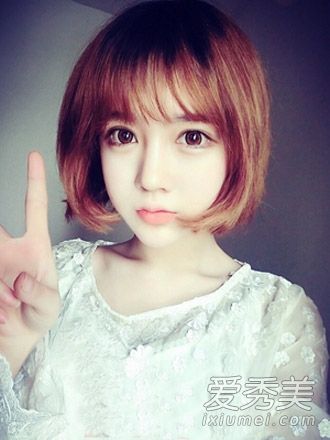 最新时尚空气刘海短发时尚减龄是唯一的选择