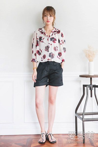 2015韩版印花夹克气质女士必备