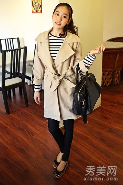 韩凡儿的外套如何与春天的瘦气质相匹配