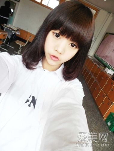 日本人直发,梨花头,瞬间晃掉馅饼脸。