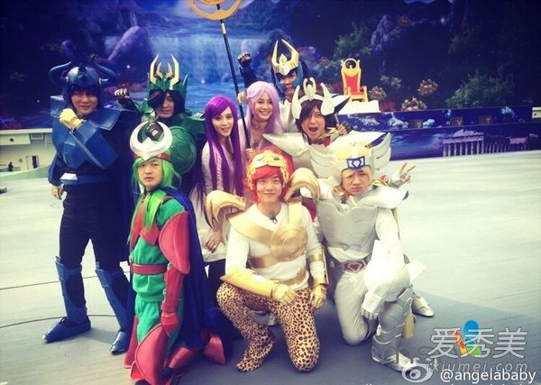 范冰冰的紫色头发杀死婴儿的颜色来测试真正的女神