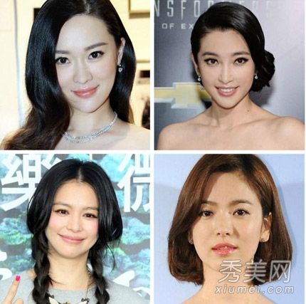 比代·苏兰、李冰冰和宋慧儿·京学习明星发型和失去手掌