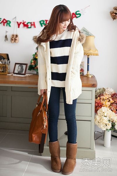 春季流行毛线衫外套简约韩范先清新