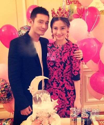 黄晓明用美丽的女神头像庆祝宝宝26岁生日