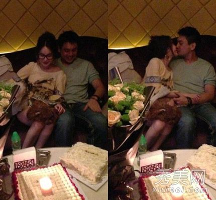 朱孝天和嫩莫亲吻新欢姜欣雨的长发性感而成熟