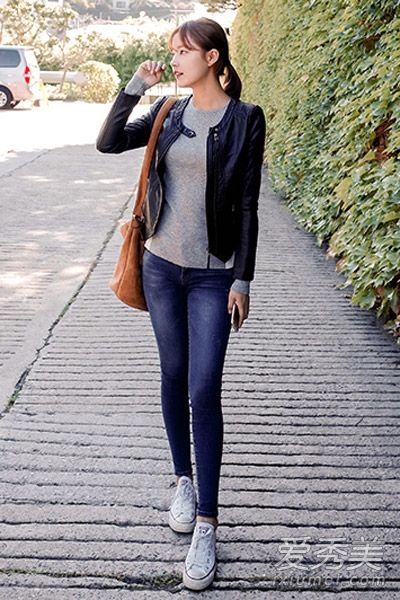 2015秋季皮衣时尚搭配展示