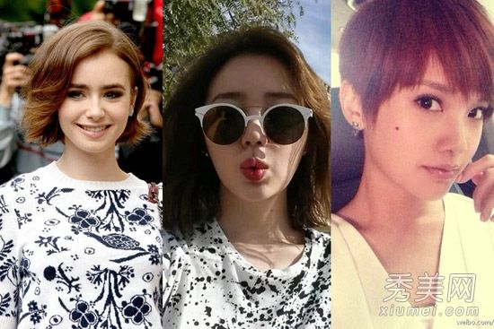 中外女明星的短发风格值得借鉴