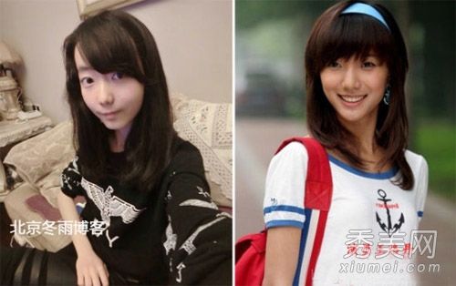 张欣怡、杨蜜和王等女演员经常打脸和发型,很有挑逗性。