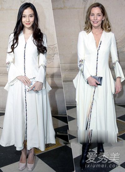 唐嫣宝贝杨蜜女演员面对毛衣和发型决定时尚程度