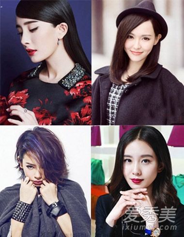 杨石狮四个小花旦秀2015时尚发型