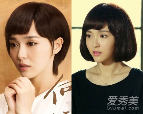 郑泰的短发VS泊头春夏学唐嫣的短发
