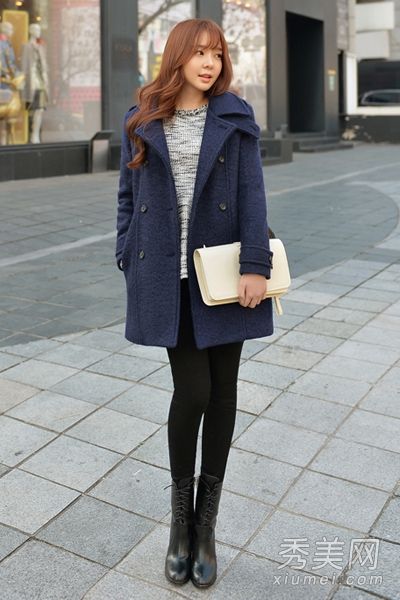韩国的大衣冬天很暖和，优雅、苗条且不臃肿。