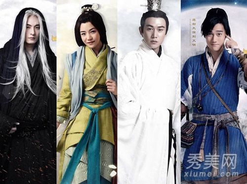 秦朝时，明月把自己的妆容固定在各种古装图案上，PK在陈妍希的盛夏和寒冷的季节。