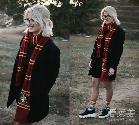 各种围巾包装方法的最新街头图片教你。