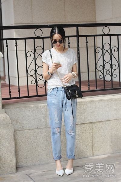 九分裤t恤改善尴尬的腿部形状