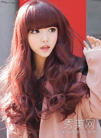 最新的韓國長卷發在2013年變成了可愛的小女人