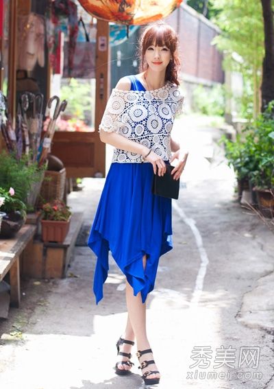 盛夏时节，韩凡儿英俊潇洒，气质高雅。